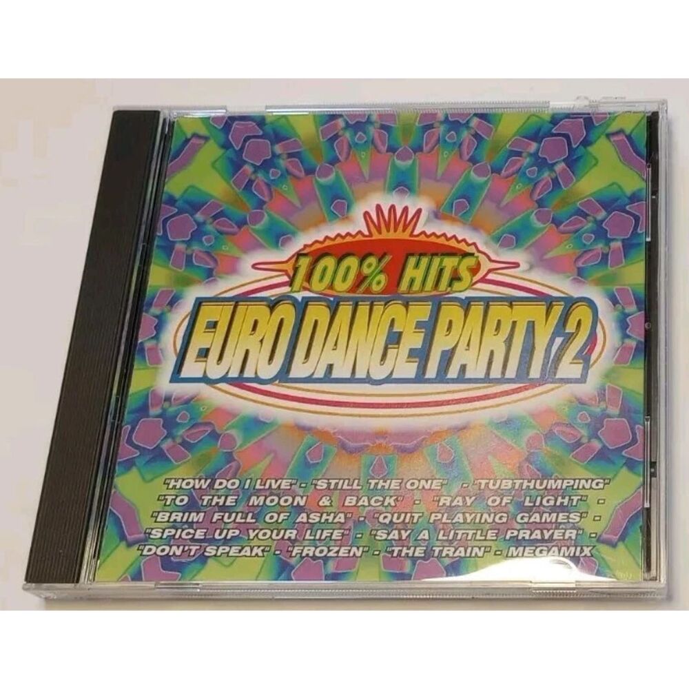Euro Dance Party 2 (100% Hits) CD (Tracks: 13) 1998 Used